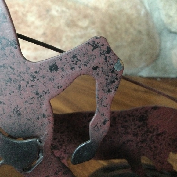 ✔️Homo Western Roping Metal Horse Cowboy Sculpture Deco - Picture 5 of 5